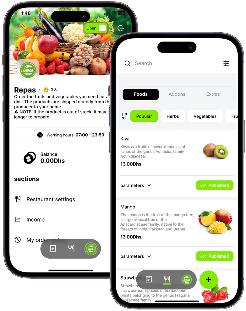 Application Fournisseur Livrais